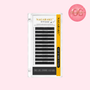 Nagaraku 5D W Eyelash 0.07 D MIX 8-15mm