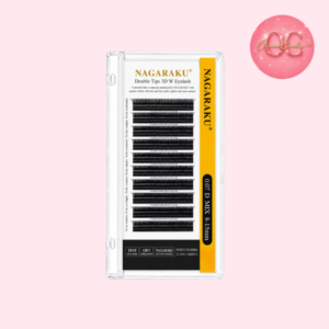 Nagaraku Double Tips 3D W Eyelash 0.07 D MIX 8-15mm