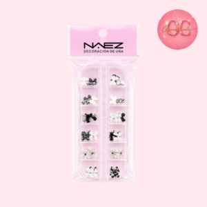 Deco Naez Moños Blanco / Negro