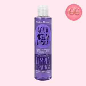Agua micelar bifásica