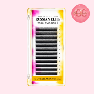 Russian 3D UU Eyelash C 0.07 MIX